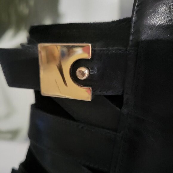 AUTHENTIC MARCIANO LEATHER STILLETTO ANKLE BOOTIES SZ 6 - Picture 8 of 12